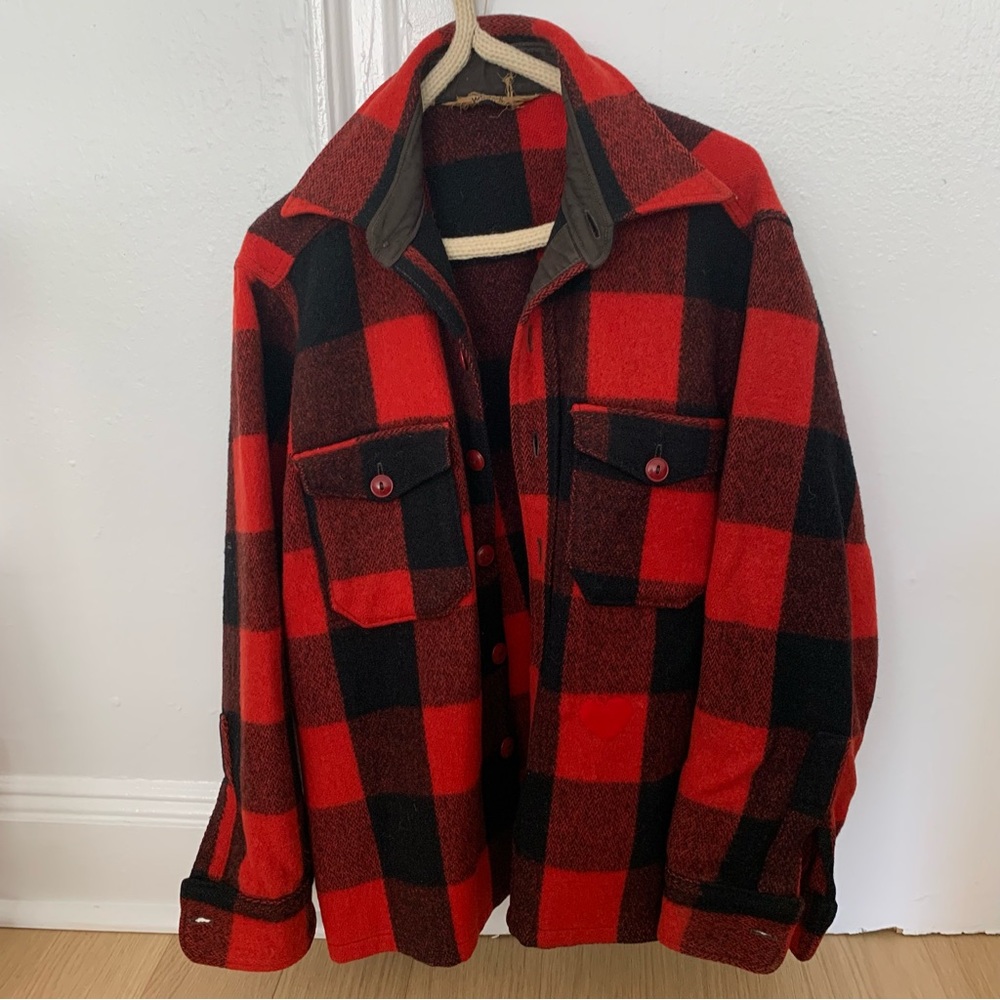 Vintage Woolrich buffalo check shirt jacket